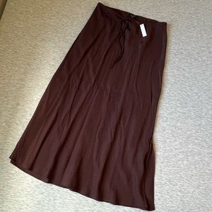 Star Jacquard Midi Slip Skirt